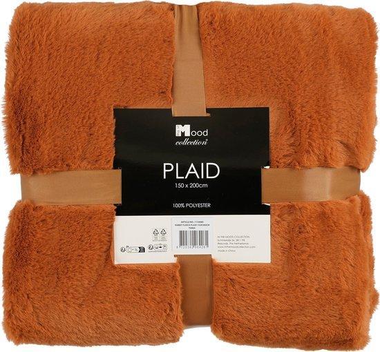 2dekans | In The Mood Fleece Deken - Polyester - Oranje -, Huis en Inrichting, Woonaccessoires | Plaids en Woondekens, Ophalen of Verzenden