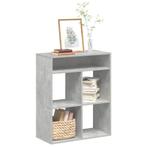 vidaXL Boekenkast 66x31x80 cm bewerkt hout betongrijs, Verzenden, Nieuw