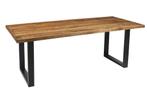 Eetkamertafel- Exotisch Hout Magnolia- 200X100Cm- Natuurlijk, Huis en Inrichting, Tafels | Eettafels, Ophalen of Verzenden, Nieuw