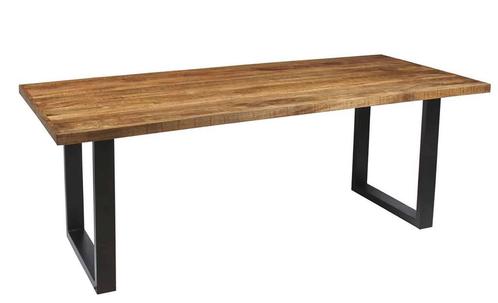 Eetkamertafel- Exotisch Hout Magnolia- 200X100Cm- Natuurlijk, Huis en Inrichting, Tafels | Eettafels, Nieuw, Ophalen of Verzenden