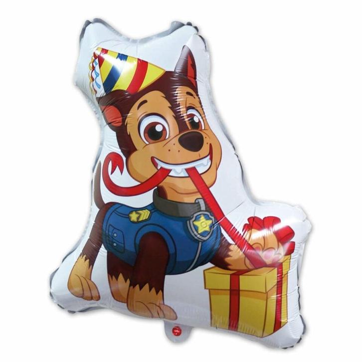 Paw Patrol Helium Ballon Chase Leeg 60cm, Hobby en Vrije tijd, Feestartikelen, Nieuw, Verzenden