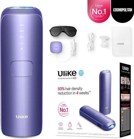 Ulike Air 3 - IPL Ontharingsapparaat - Paars - haarverwij..., Handtassen en Accessoires, Uiterlijk | Haarverzorging, Nieuw, Verzenden