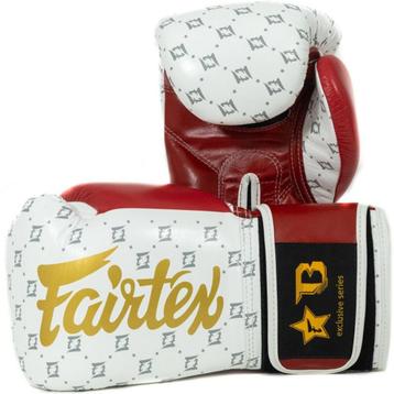 Fairtex x Booster Bokshandschoenen FXB BG STAR Wit Rood beschikbaar voor biedingen