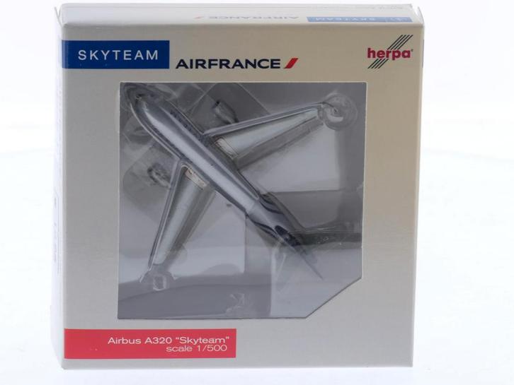 Schaal 1:500 Herpa 518758 Airbus A320 Skyteam Air Franc..., Hobby en Vrije tijd, Modelbouw | Vliegtuigen en Helikopters, Zo goed als nieuw