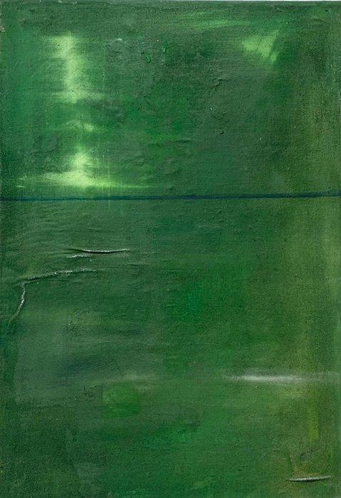 Roberto Lazzarini (1951, Massarosa) Italy - green, Antiquités & Art, Art | Peinture | Moderne