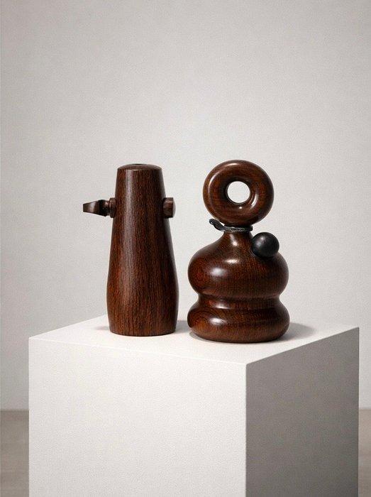 attr. Jens H. Quistgaard - Zout- en pepervaatjes (2) -, Antiek en Kunst, Antiek | Meubels | Stoelen en Sofa's