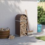 vidaXL Haardhoutopslag 40x45x100 cm gegalvaniseerd staal, Verzenden