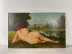 Europese school (XX) - Femme nue au bord de l’eau, Antiek en Kunst