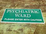 Plaque - Psychiatrische afdeling - Gietijzer, Antiek en Kunst