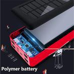 Solar Powerbank met 4 Uitvoer/3 Invoer Poorten 80.000mAh -, Telecommunicatie, Verzenden, Nieuw, Stuff Certified®