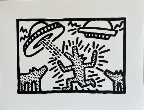 Keith Haring (after) - (1958-1990), Untitled, (Dogs with, Antiek en Kunst, Kunst | Tekeningen en Fotografie