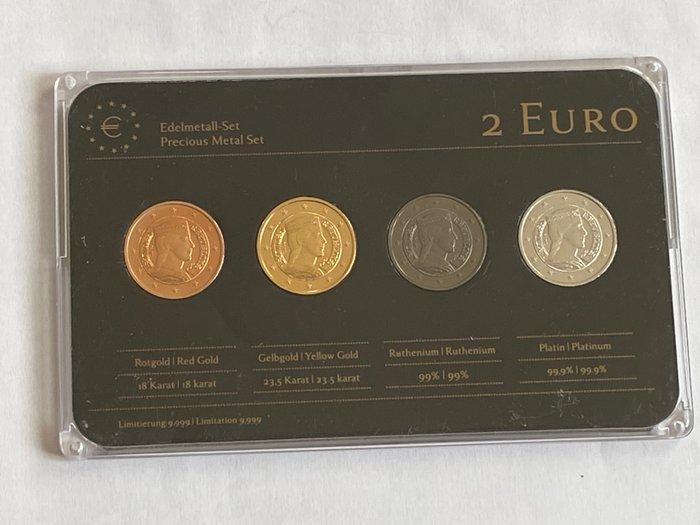 Europa. 2 Euro 2013/2014 (12 monnaies couleur) - made by a, Postzegels en Munten, Munten | Europa | Euromunten
