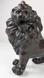 Beeld, Een schitterende, grote bronzen leeuw - 26 cm - Brons
