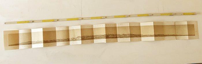 Italie - Alpi; Litografia E. Passero - Panorama delle Alpi, Boeken, Atlassen en Landkaarten