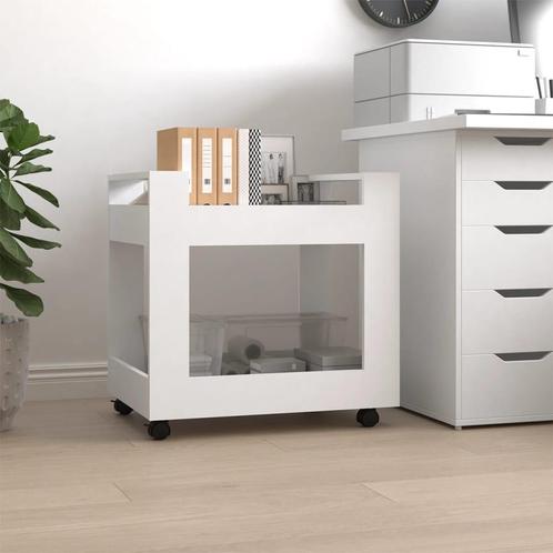 vidaXL Bureaukastje 60x45x60 cm bewerkt hout wit, Huis en Inrichting, Overige Huis en Inrichting, Nieuw, Verzenden