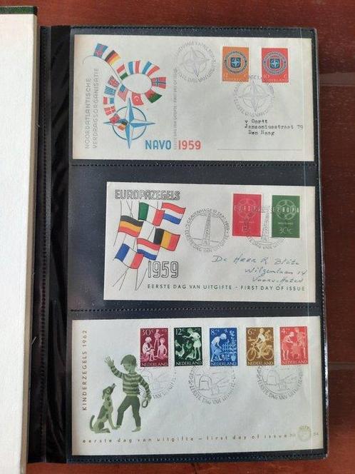 Nederland 1959/2005 - Verzameling FDCs in 4 albums, Postzegels en Munten, Postzegels | Nederland