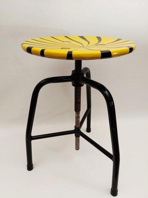 Tabouret - En alliage - tabouret pivotant, Antiek en Kunst, Antiek | Wandborden en Tegels
