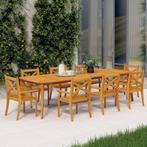 vidaXL Tuinstoelen 8 st massief acaciahout, Tuin en Terras, Tuinstoelen, Verzenden, Nieuw