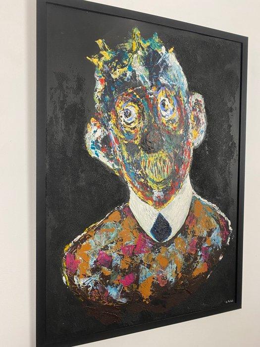 Ahmad Mallah - The clown, Antiek en Kunst, Kunst | Schilderijen | Modern