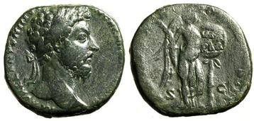 Romeinse Rijk. Marcus Aurelius (AD 161-180). Sestertius AD
