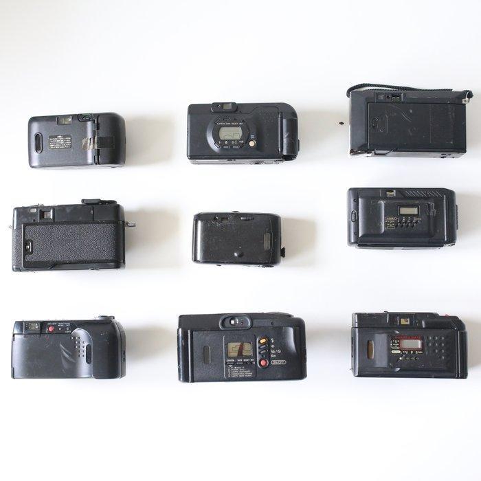 Olympus, Canon, Yashica, other Set of 9 film cameras (see, Audio, Tv en Foto, Fotocamera's Analoog