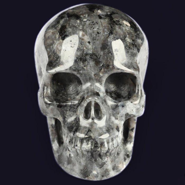 Sternenhimmel Larvikite schedel 470g aarding - stabiliteit -, Verzamelen, Mineralen en Fossielen