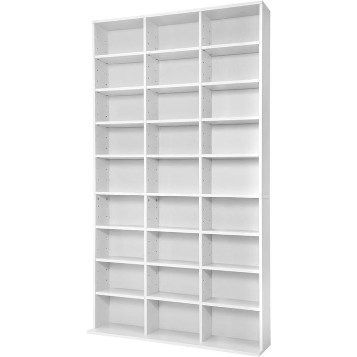 tectake Kast Christel 180x102x23,5cm - wit, Maison & Meubles, Accessoires pour la Maison | Étagères pour CD & DVD, Envoi