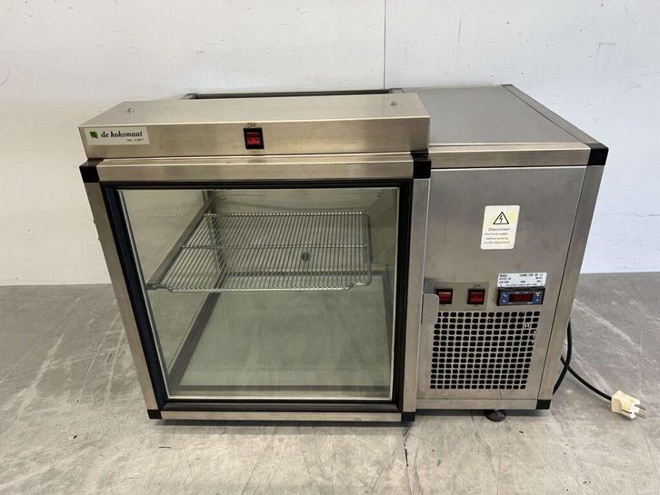 RVS Koelvitrine Opzet koeling 75,5 cm 230V Horeca, Zakelijke goederen, Horeca | Keukenapparatuur, Ophalen of Verzenden