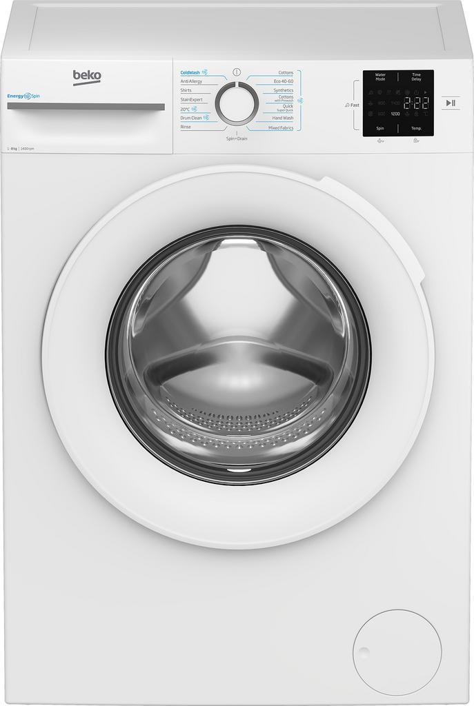 beko Bm3wt3841w Wasmachine 8 Kg 1400t, Elektronische apparatuur, Wasmachines, Ophalen of Verzenden