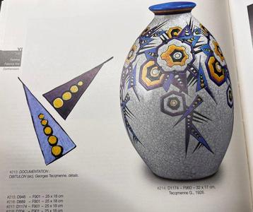 Keramis Boch - Charles Catteau - Vase - Vase ovoïde à col