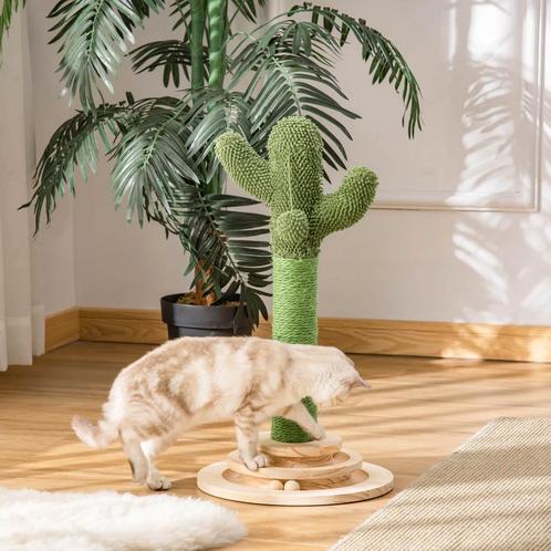 Krabmeubel - Krabpaal - Cactus &amp; Dennenboom - Groen, Dieren en Toebehoren, Katten-accessoires, Nieuw, Ophalen of Verzenden