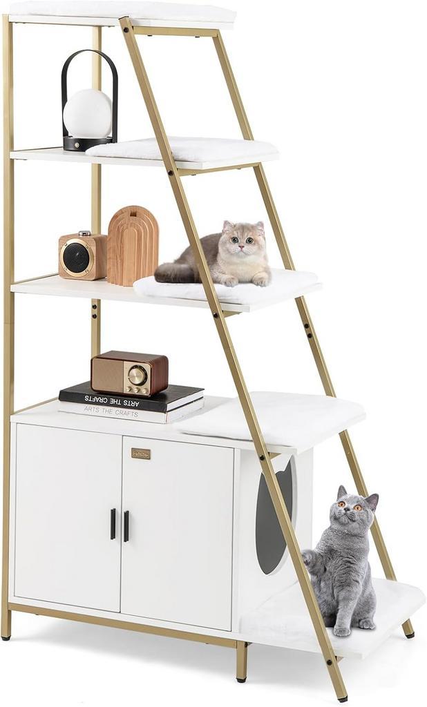 Kattenbak kast - Kattenkast - Kattentoilet - 92,5x49x149 cm, Dieren en Toebehoren, Kattenmanden, Nieuw, Verzenden