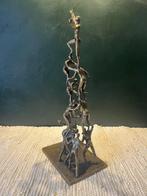 Benjamin Wouters (XX) - Sculpture, Human Pyramid - 21.5 cm -