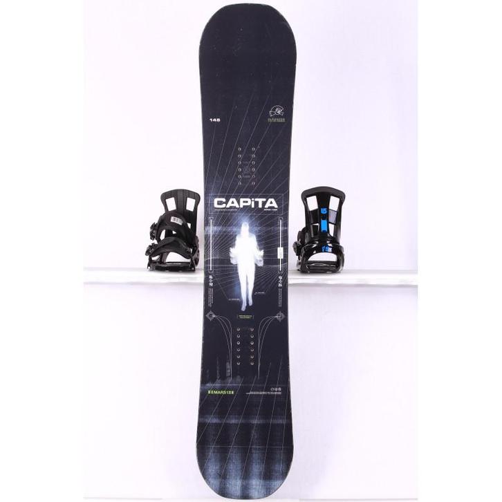 145 snowboard CAPITA PATHFINDER 2023, Black/white, CAMBER, Sport en Fitness, Snowboarden, Verzenden