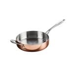 Sauteuse inductie koper 2,5L | 24(Ø)x6(h)cm Vogue, Verzenden, Nieuw in verpakking