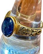 Ring - 19.2 kt. Geel goud Saffier, Nieuw