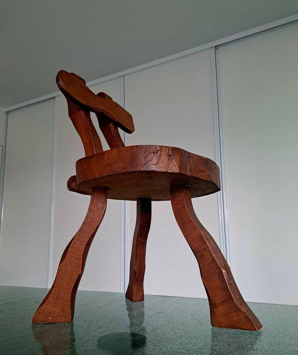 Tabouret - Chêne - tabouret de traite, Antiquités & Art, Curiosités & Brocante