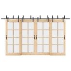 vidaXL Doos met onderdelen voor schuifdeur 400 cm staal, Doe-het-zelf en Bouw, Hang- en Sluitwerk, Verzenden, Nieuw