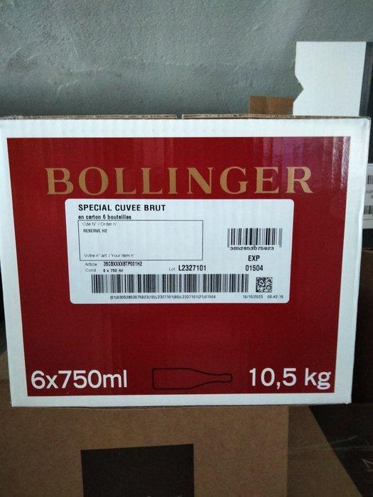 Bollinger, Special Cuvée - Champagne - 6 Flessen (0.75, Verzamelen, Wijnen