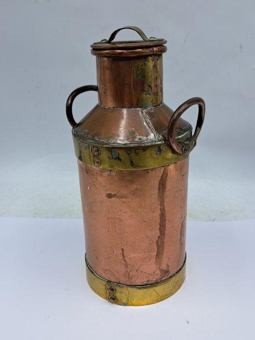 Melkkan - Koper, Messing - Hollandse Melkbus, Antiek en Kunst, Antiek | Overige Antiek