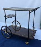 DRGM - Chariot de service - Bois, Laiton doré - Chariot