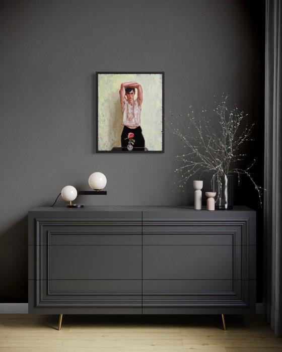 Per Vilt - The Rose, Antiek en Kunst, Kunst | Schilderijen | Modern