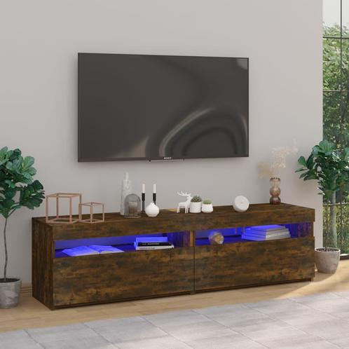 vidaXL Tv-meubelen met LED-verlichting 2 st 75x35x40 cm, Huis en Inrichting, Kasten |Televisiemeubels, Nieuw, Verzenden
