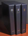 Nederland - 3 lege Luxe DAVO albums met cassette met blokken