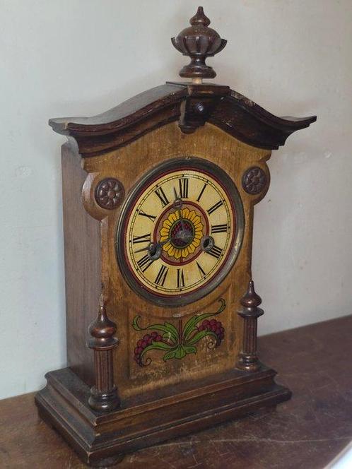 Horloge - Bois - 1910-1920, Antiek en Kunst, Curiosa en Brocante