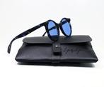 Yohji Yamamoto - YY5021 693 Sonnenbrille - schwarz, blau -, Nieuw