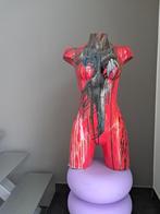 Buste, Kunstbuste in drip-art stijl - 80 cm - Paint, Plastic