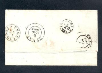 Anciens états italiens - Sardaigne 1862 - Lettre de Pescia