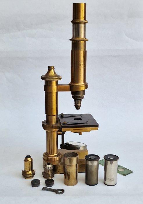 Monocular compound microscope - Wetzlar brass compound, Verzamelen, Foto-apparatuur en Filmapparatuur