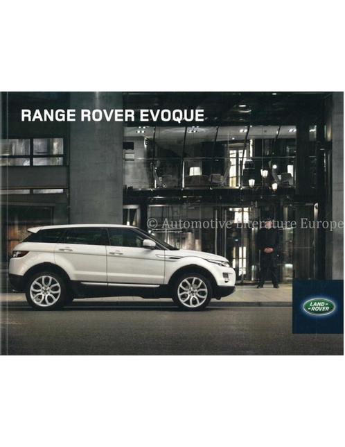 2012 RANGE ROVER EVOQUE BROCHURE DUITS, Boeken, Auto's | Folders en Tijdschriften